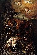 Tancred Baptizing Clorinda Tintoretto